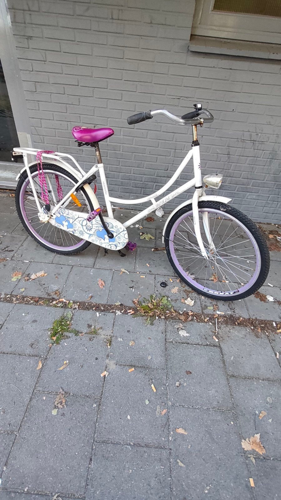 Witte damesfiets met 26 inch, Fietsen en Brommers, Ophalen