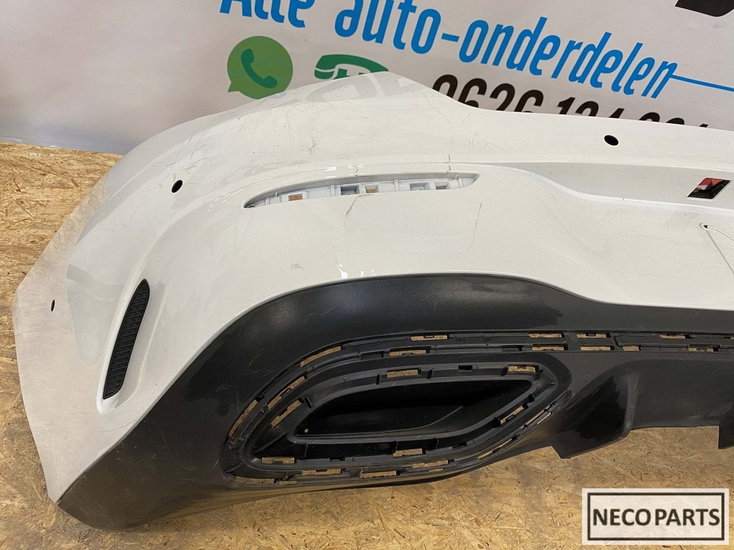 BUMPER CLA W118 AMG ACHTERBUMPER ALLES LEVERBAAR !!!, Gebruikt, -, Ophalen of Verzenden, Achter