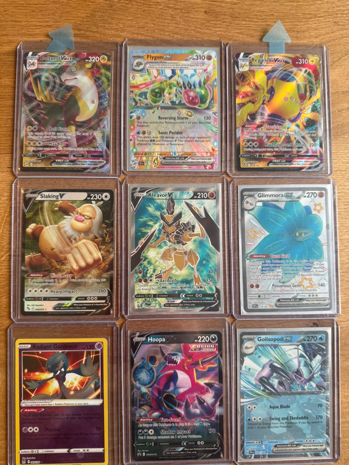 Set van 9 mooie pokemon kaarten samen € 22,50, Ophalen of Verzenden, Zo goed als nieuw, Meerdere kaarten