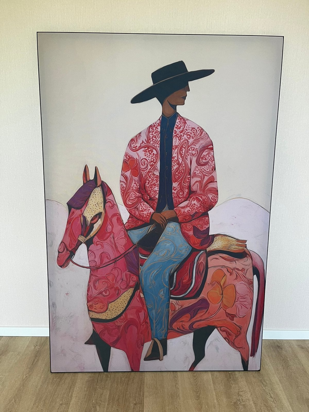 Schilderij Paisley Rider 100 x 150, Ophalen