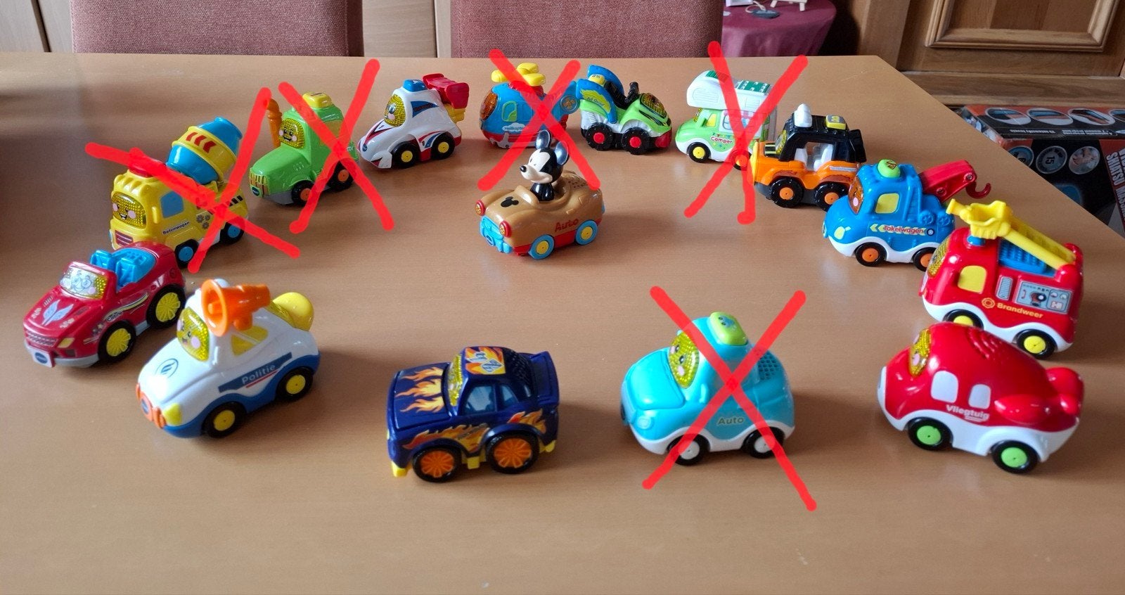 Grote collectie VTech Toet Toet Auto's, Ophalen, Zo goed als nieuw
