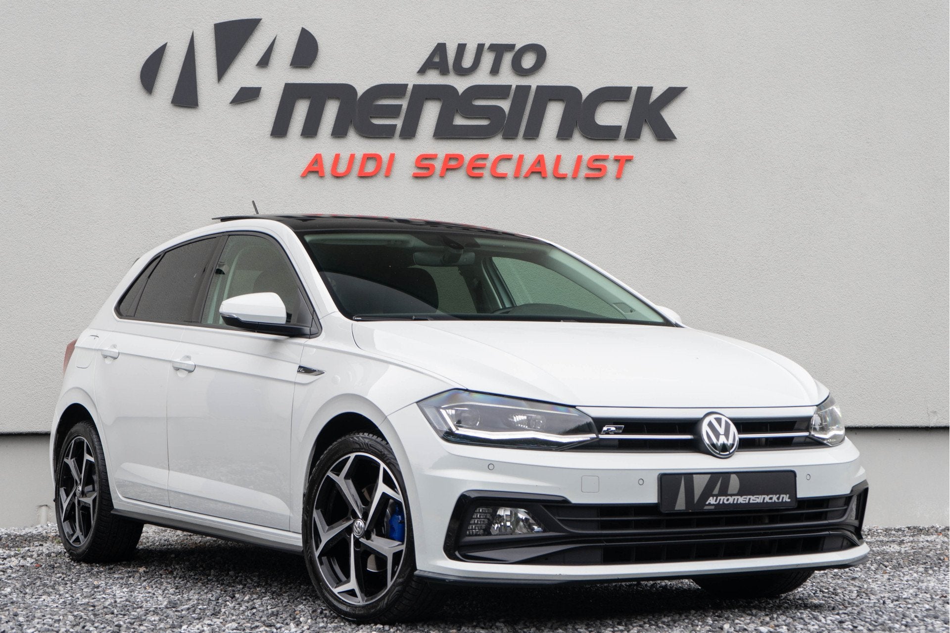 Volkswagen Polo 1.0 TSI Highline / R-Line/ Panoramadak/ Adap, Auto's, Stof, Gebruikt, 116 pk, Wit