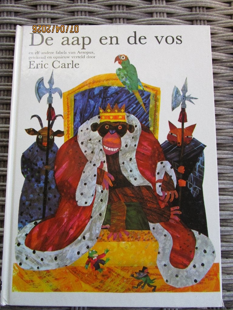 De Aap en de Vos - Eric Carle (Sprookjesboek), Gelezen, Ophalen of Verzenden, Sprookjes, Eric Carle