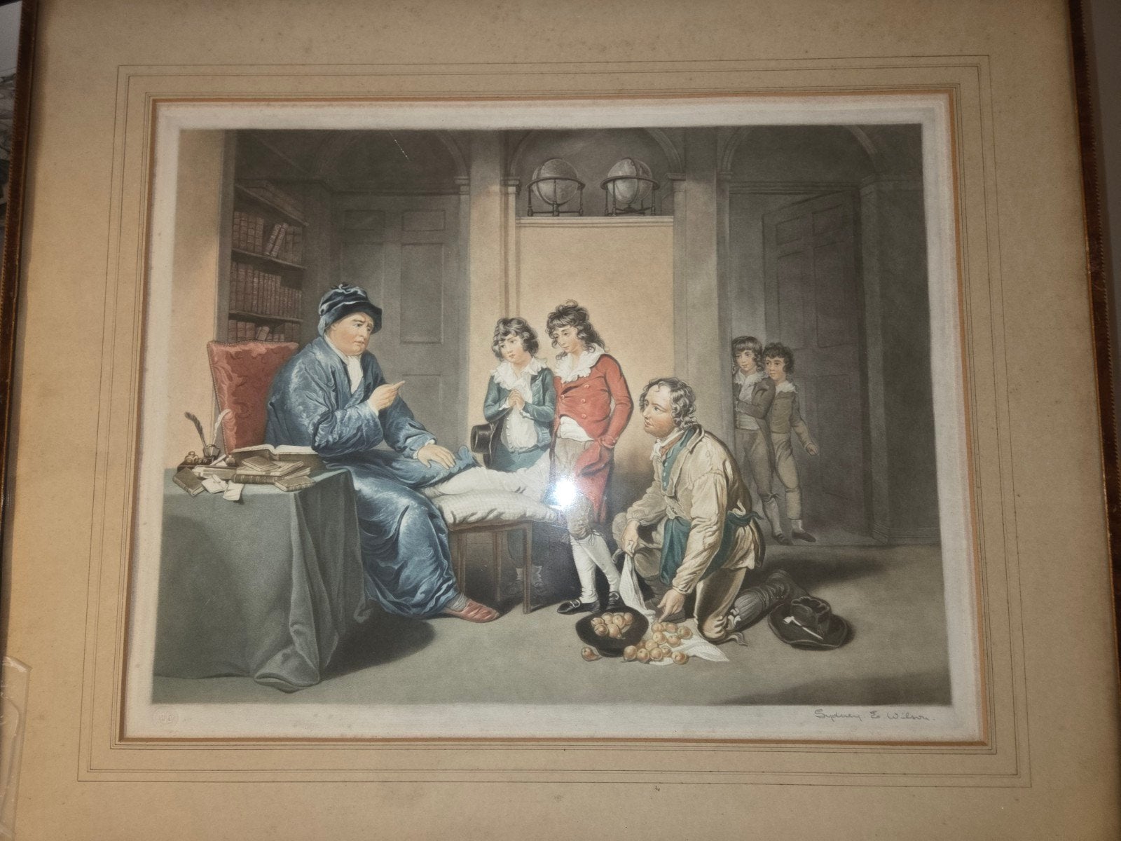 Lijst (marqueterie) Maple & Co Ltd. Royal Warrent ., Antiek en Kunst, Kunst | Schilderijen | Klassiek, Ophalen of Verzenden