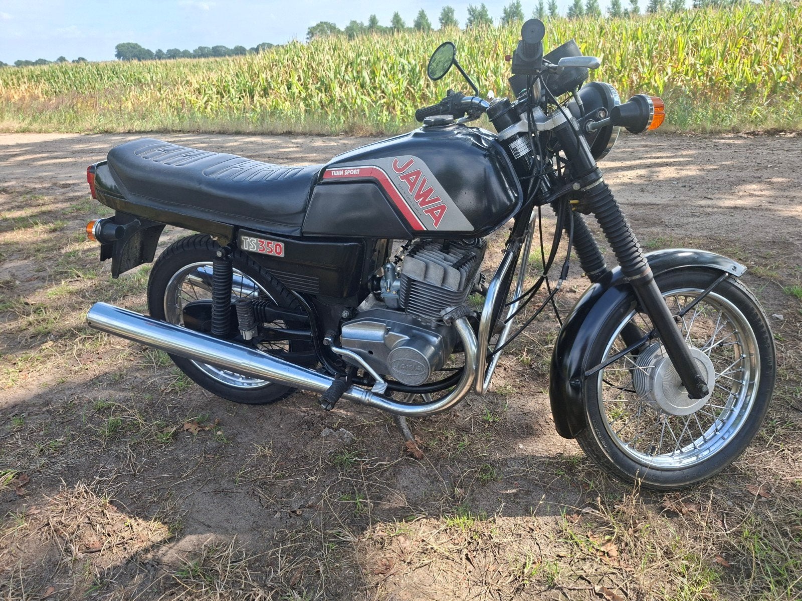 Jawa 350 638 1991, Motoren, 2 cilinders, Gebruikt, Overig, Handgeschakeld