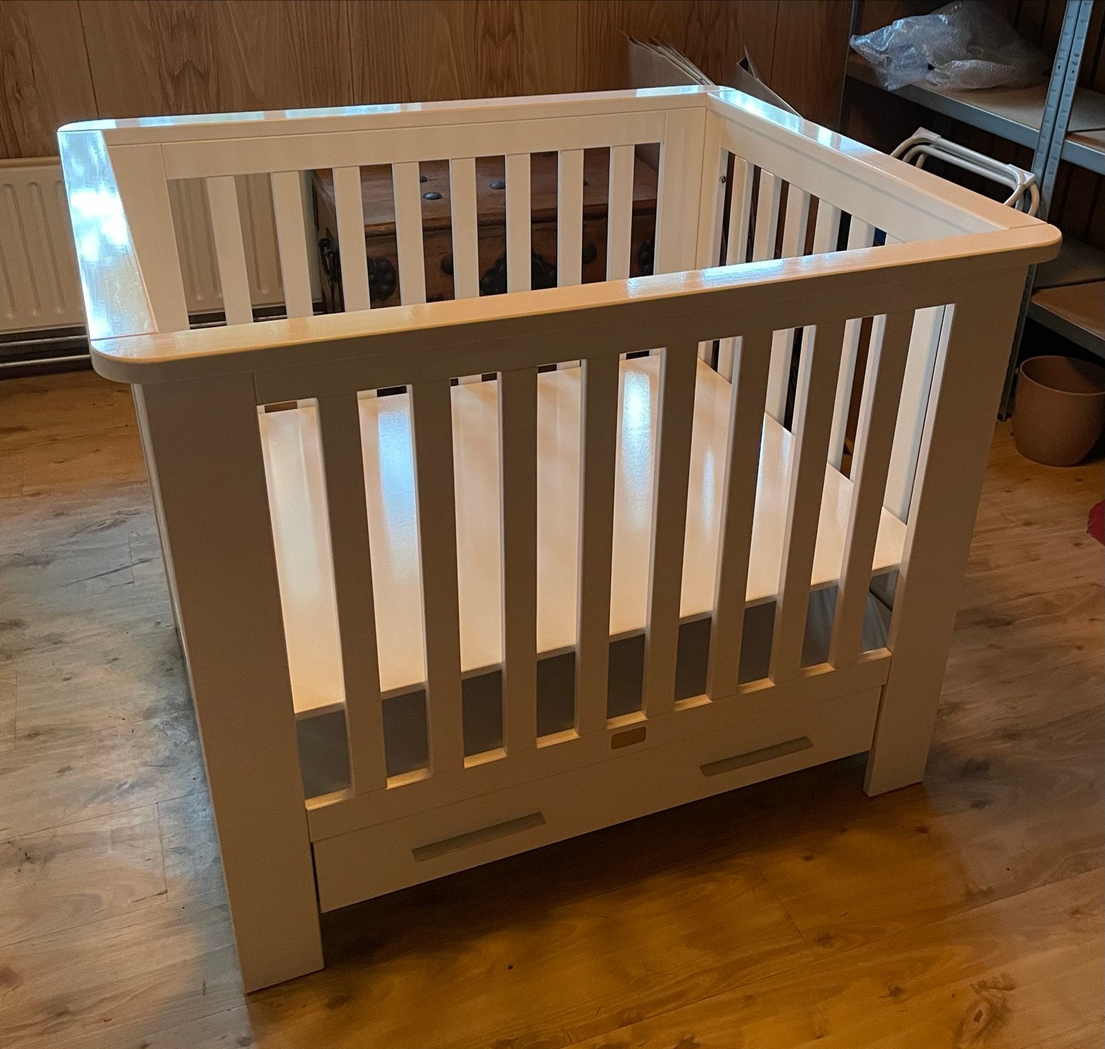 Coming Kids box met lade - Wit, Ophalen, Zo goed als nieuw, Vierkant, In hoogte verstelbaar