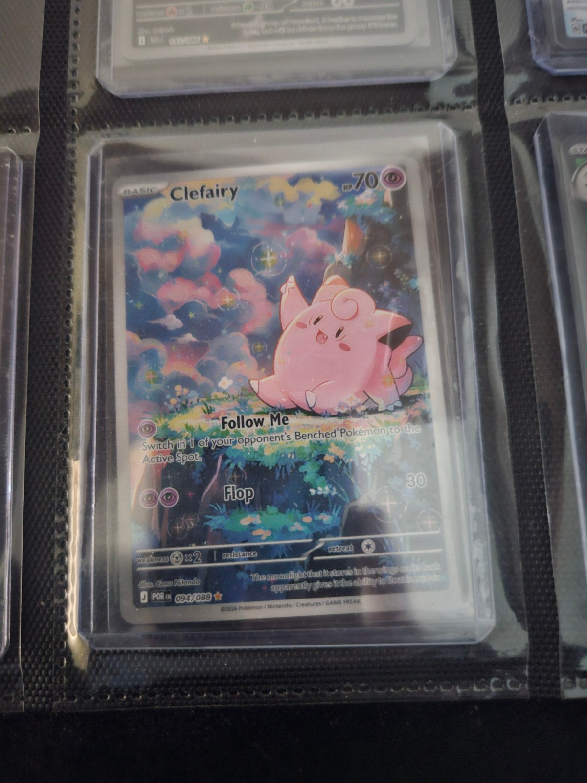 Pokemon Clefairy 094/088 Perfect Order, Ophalen of Verzenden, Zo goed als nieuw, Losse kaart, Foil