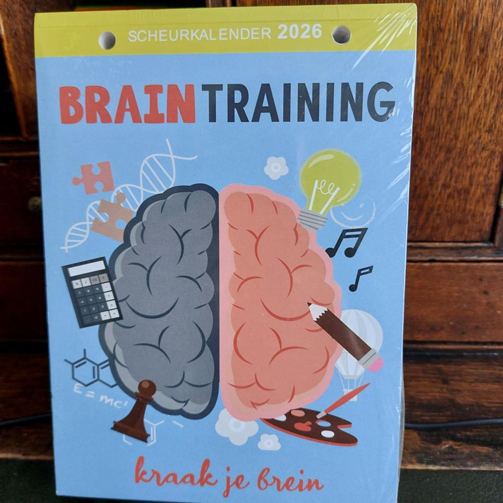 Braintraining scheurkalender 2026, Ophalen of Verzenden, Dagkalender, Nieuw