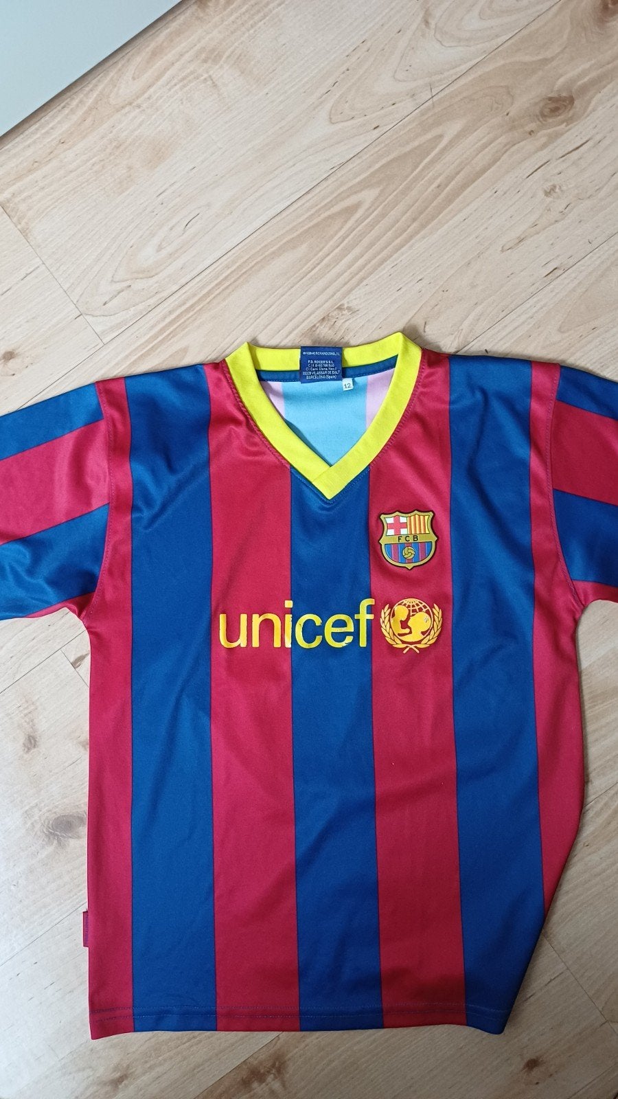 FCB  Barcelona voetbal shirt maat 12, Ophalen of Verzenden, Zo goed als nieuw
