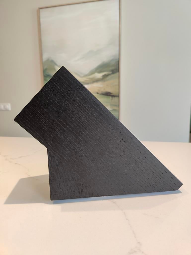 Zwart houten messenblok Wüsthof, Hout, Ophalen of Verzenden, Zwart, Overige merken