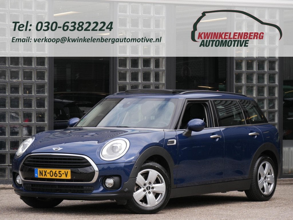 MINI Clubman 1.5 COOPER/ PANORAMADAK/ PDC V+A/ AFN. TREKHAAK, Voorwielaandrijving, Gebruikt, Blauw, Parkeersensor
