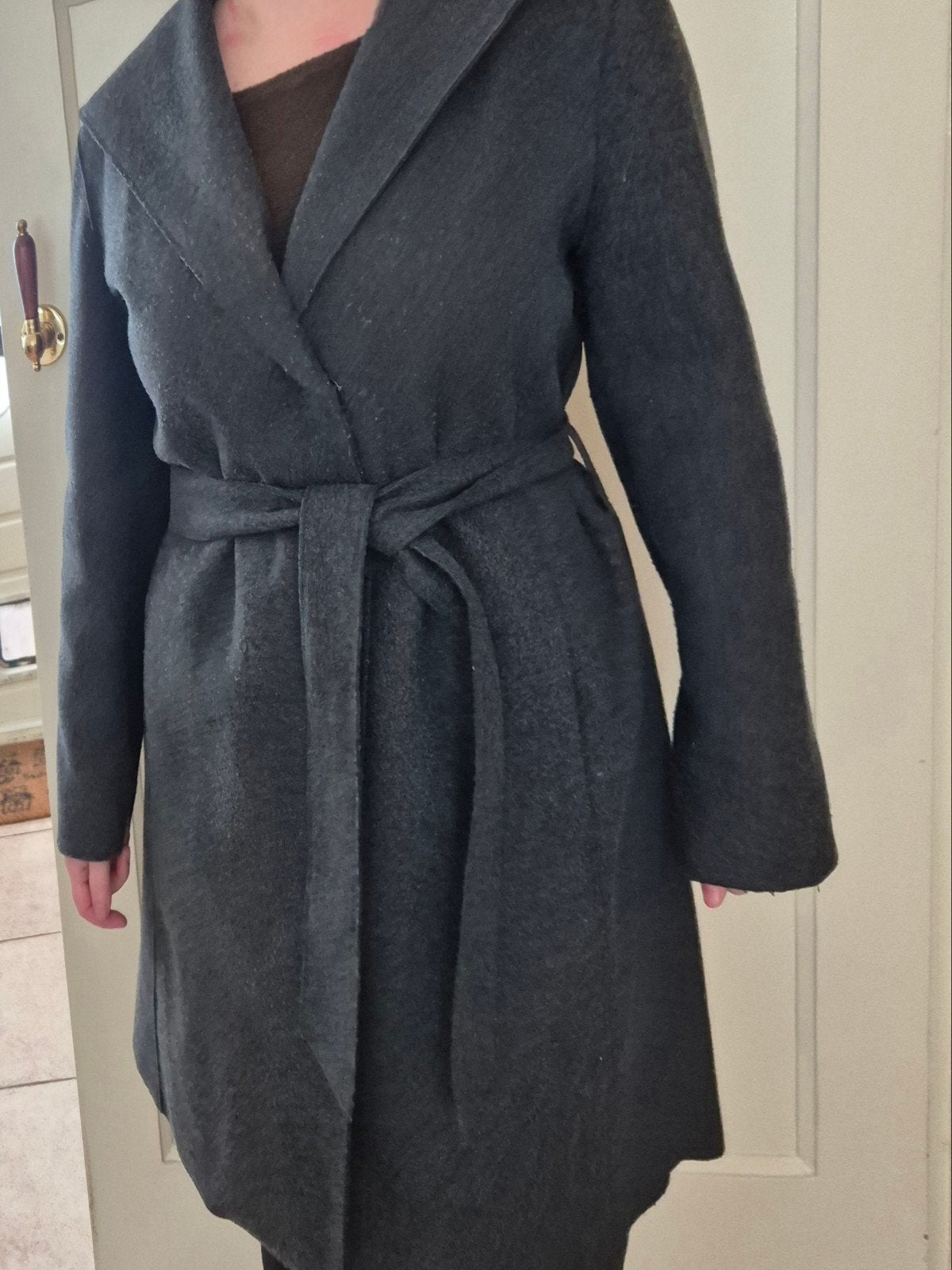 Winterjas, grijs, Kleding | Dames, Jassen | Winter, C&A, Ophalen of Verzenden, Zo goed als nieuw, Grijs