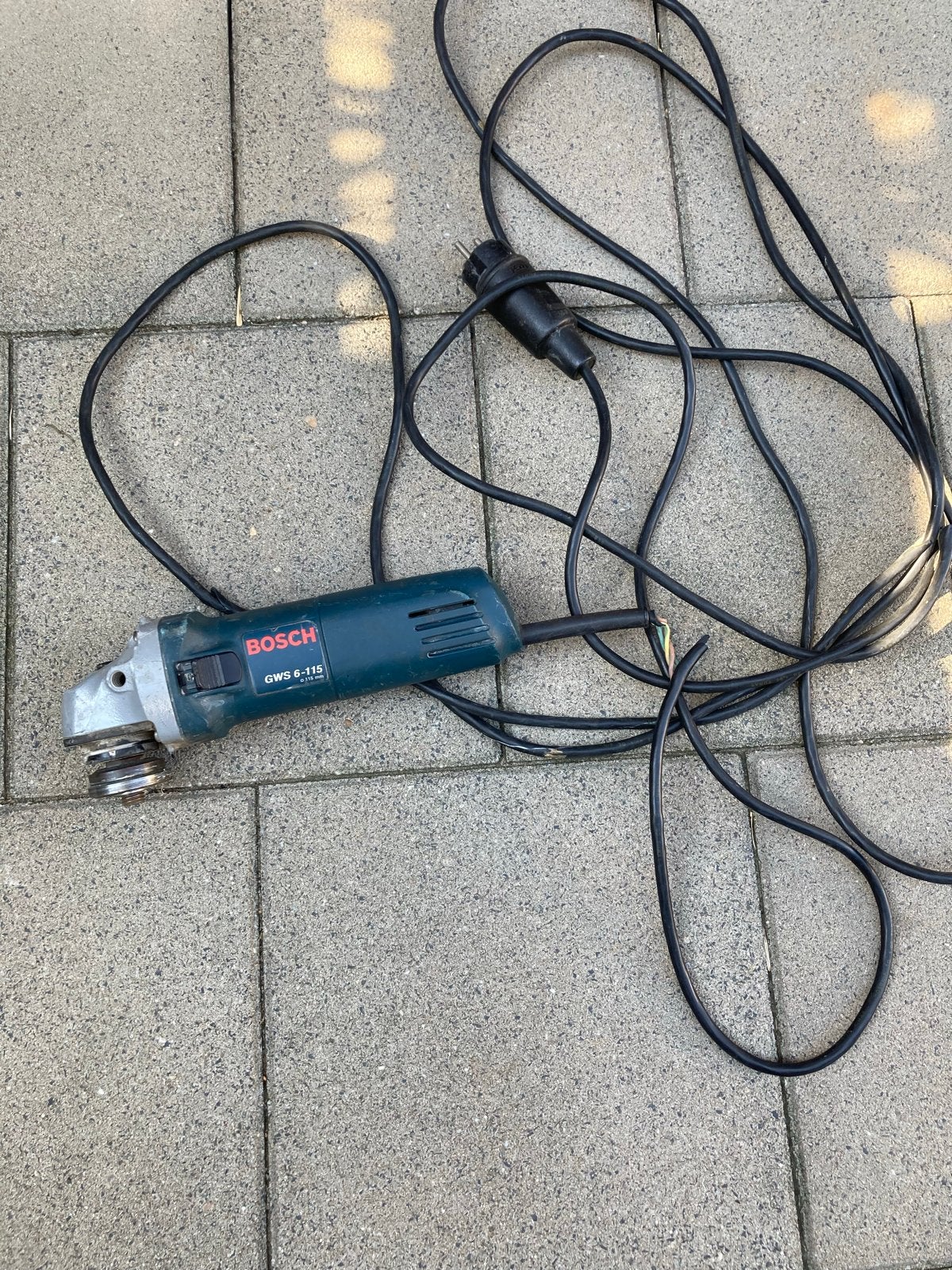 Bosch GWS 6-115 Haakse Slijper - Gebruikt, Doe-het-zelf en Verbouw, Ophalen, Gebruikt, Minder dan 700 watt, Haakse handslijpmachine