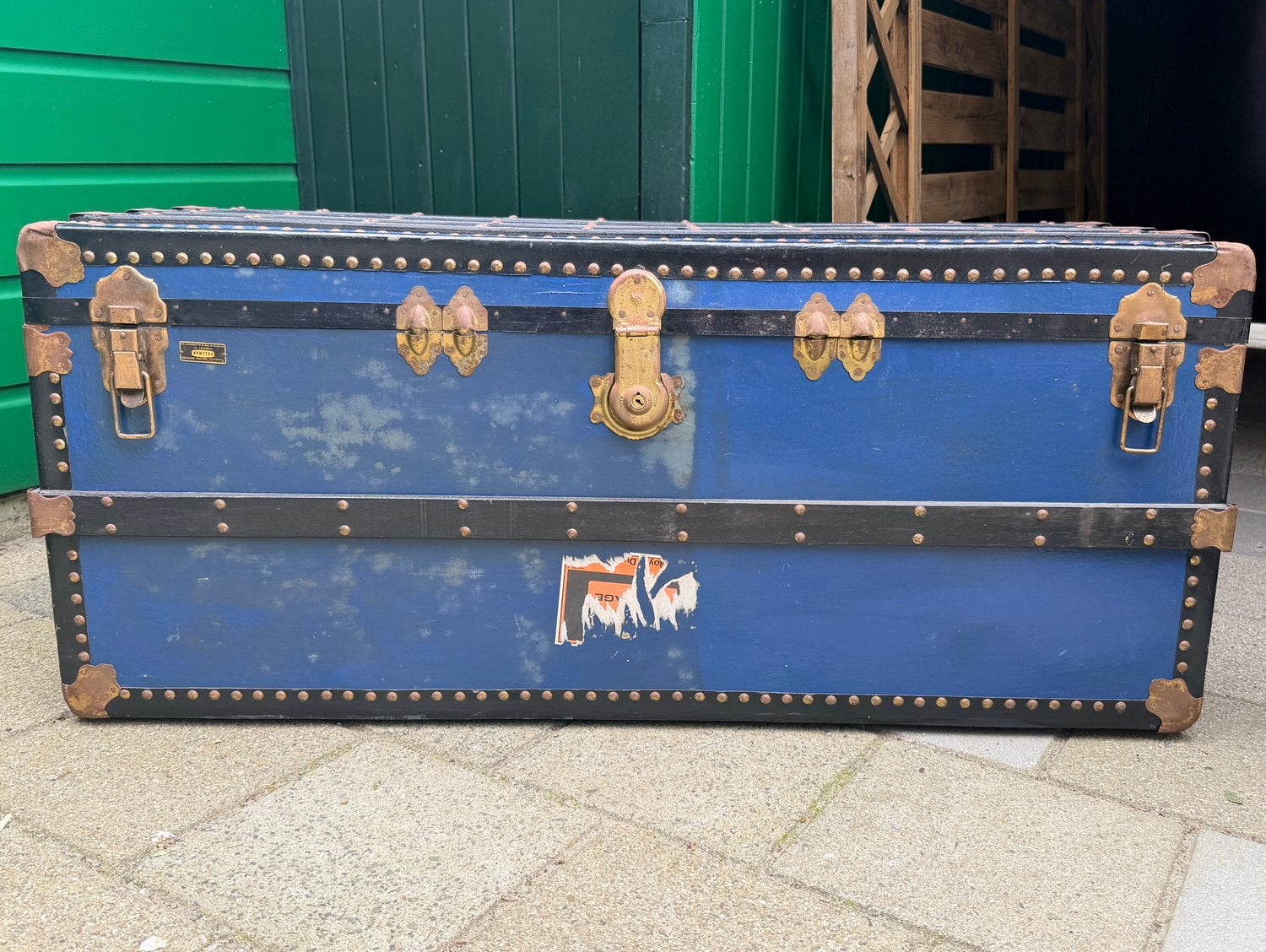 Vintage reiskist | opbergkist, Ophalen, Gebruikt, 100 tot 150 cm, 50 tot 75 cm