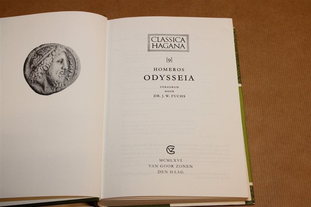 Odysseia Homerus — Grieks Origineel & Geïllustreerd [1966], Ophalen of Verzenden, Gelezen