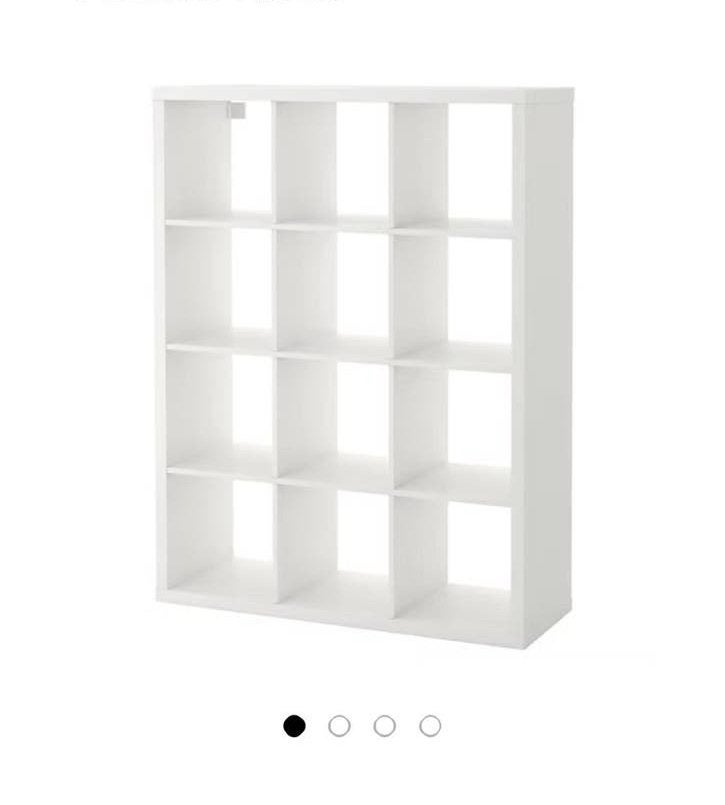 IKEA Kallax vakkenkast wit 147x147 cm (ongemonteerd), Ophalen, Met plank(en), Gebruikt, 100 tot 150 cm