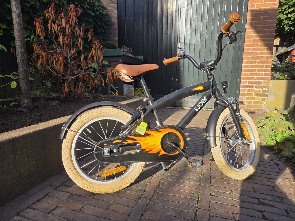 SJOEF Cruise Jongensfiets 16 inch - Kinderfiets 4 - 6 jaar
