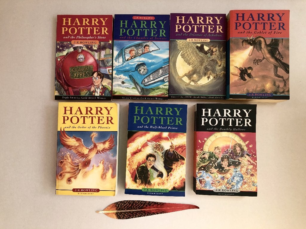 Complete Harry Potter serie Engels - paperback, Boeken, Fantasy, Zo goed als nieuw, Ophalen of Verzenden