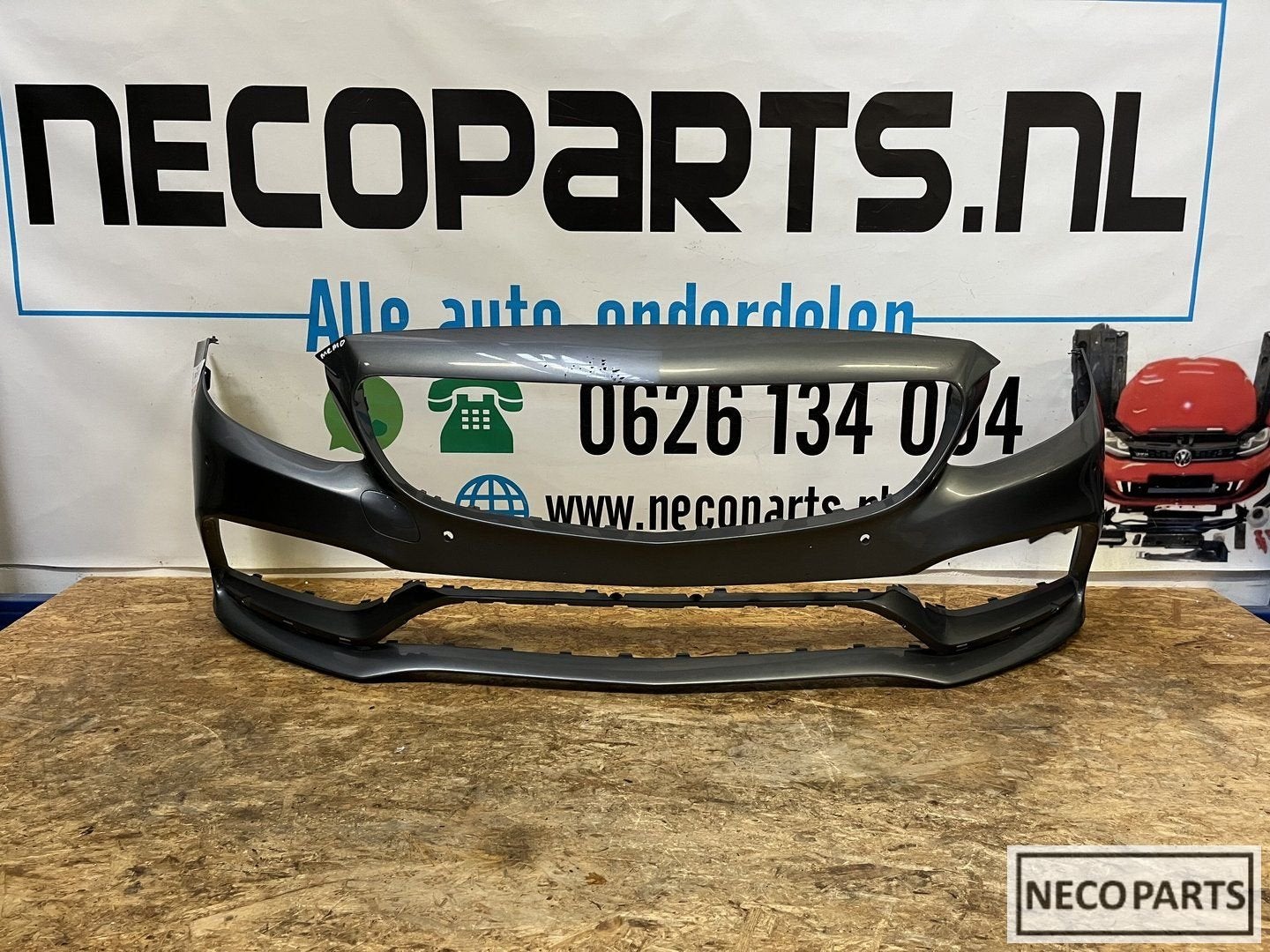 MERCEDES C KLASSE C63 S ORGINEEL VOORBUMPER BUMPER, Gebruikt, -, Ophalen of Verzenden, -