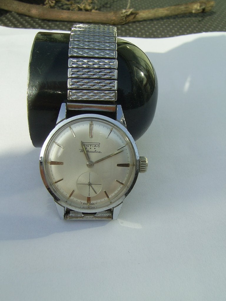 Pontiac hydraulica horloge, Staal, Gebruikt, Staal, Polshorloge