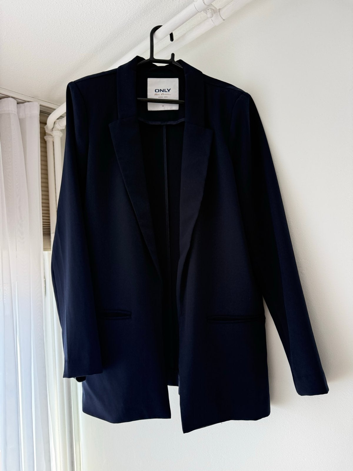 ONLY Dames Blazer - Donkerblauw, Maat 36 (S), Blauw, Ophalen of Verzenden, Zo goed als nieuw, Jasje