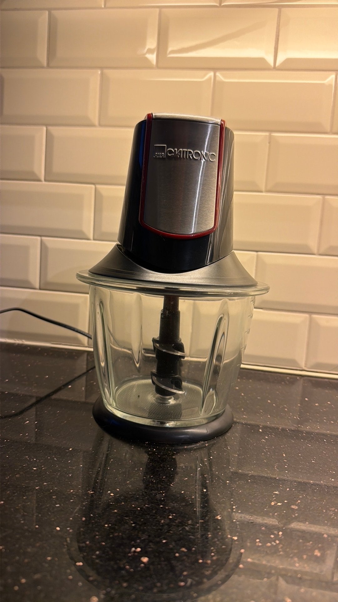 Clatronic Hakmolen/Keukenmachine - Zo goed als nieuw, Ophalen of Verzenden, Zo goed als nieuw, Vaatwasserbestendig, Minder dan 1 liter
