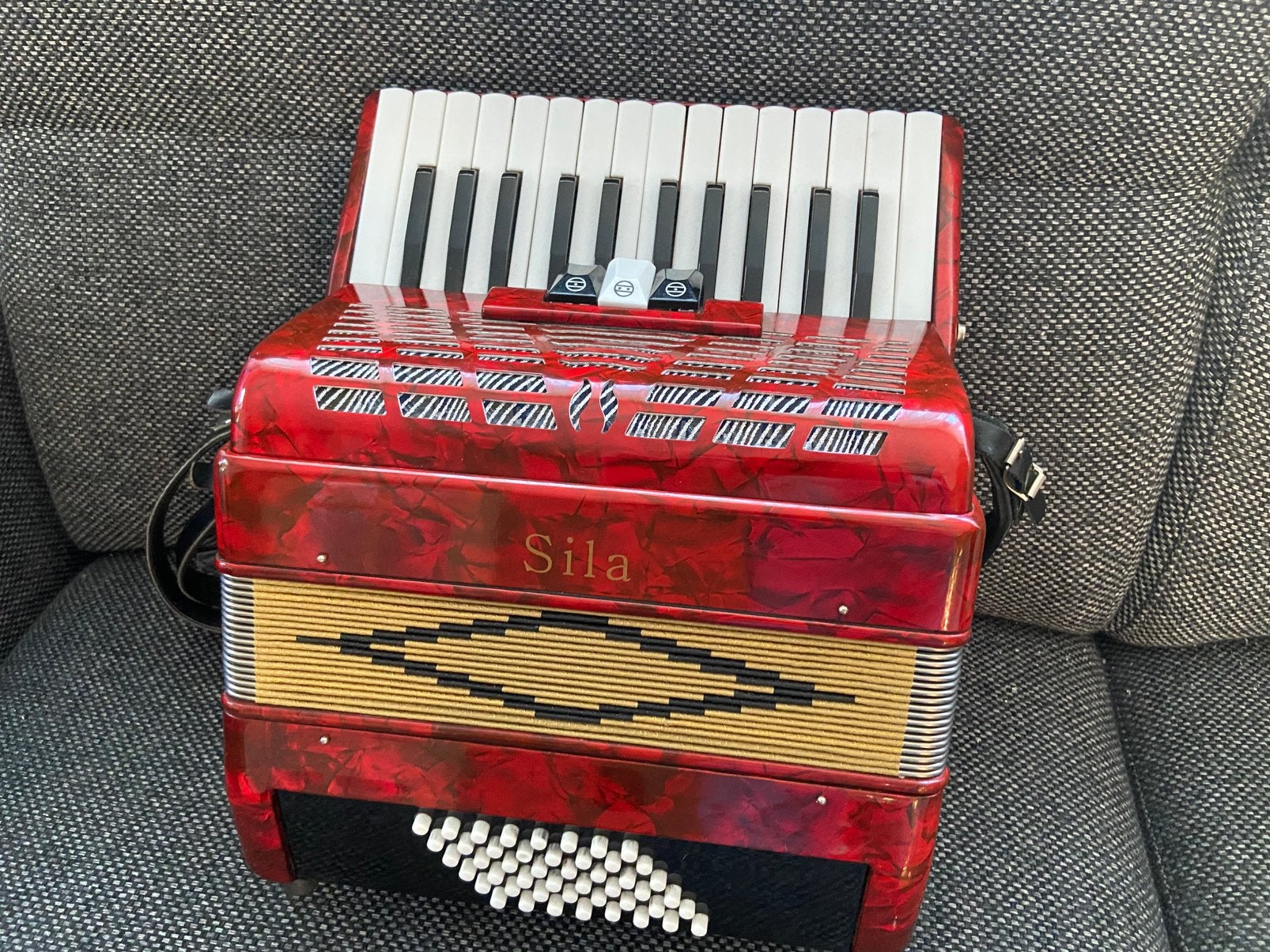 Sila 48 bas, Muziek en Instrumenten, Accordeons, Ophalen of Verzenden, Zo goed als nieuw, 48-bas, Overige merken