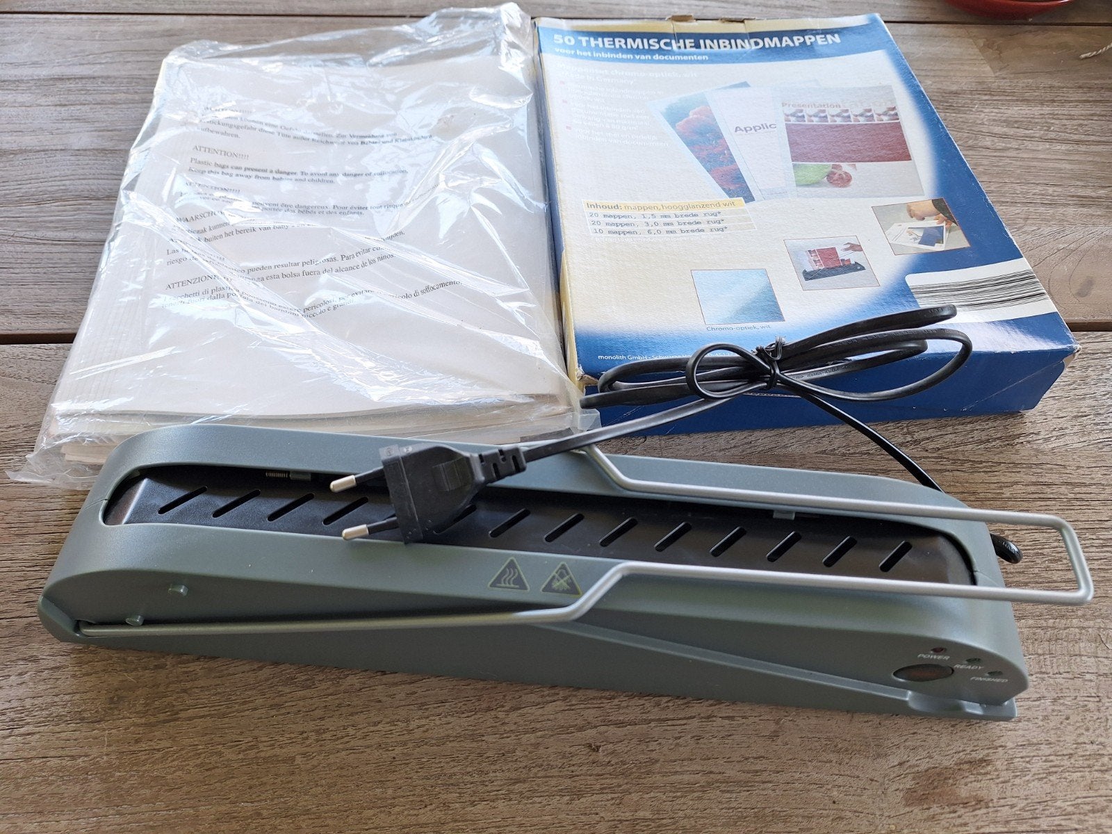 Inbindapparaat met thermische inbindmappen, Ophalen of Verzenden, Nieuw