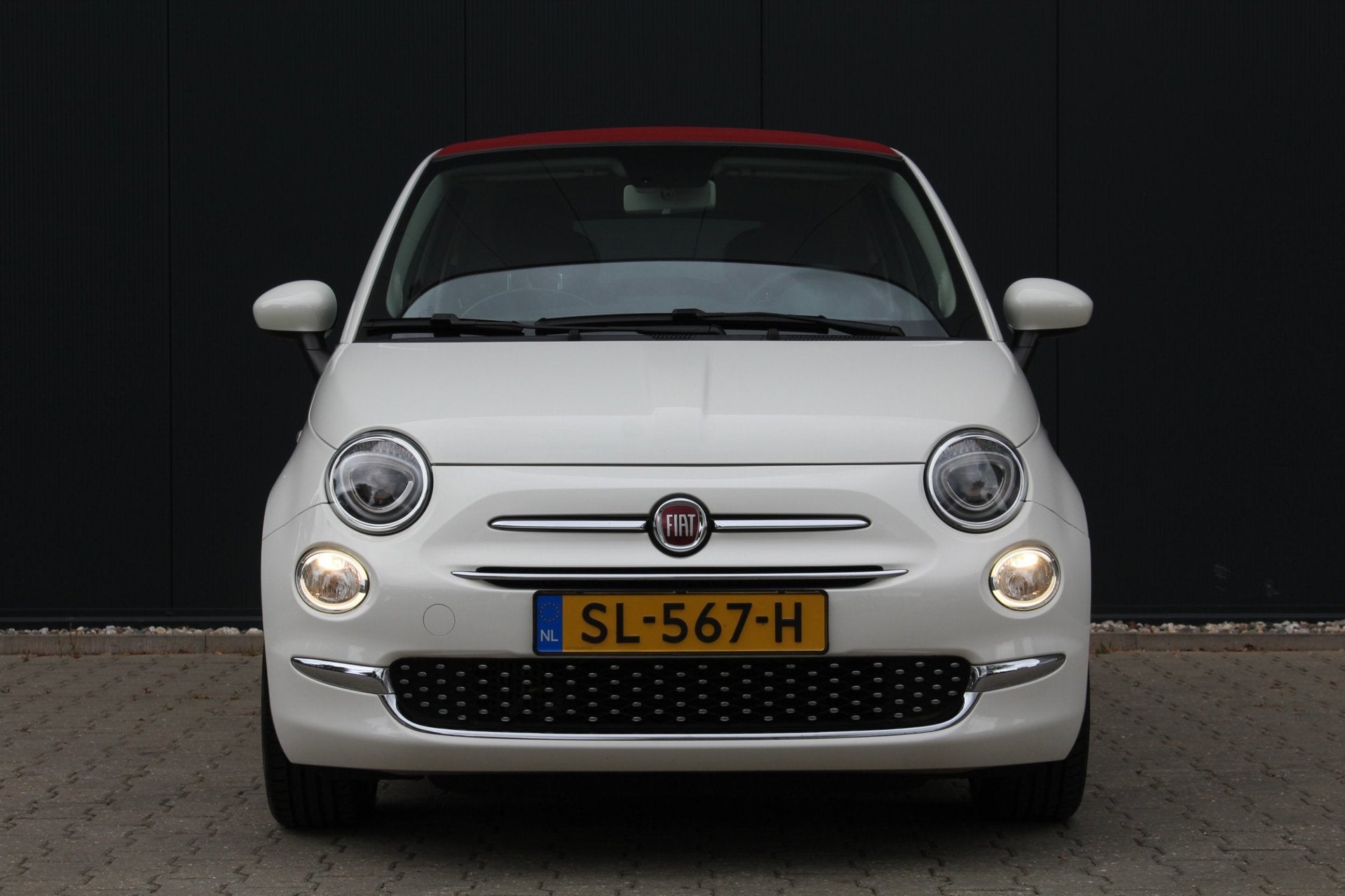 Fiat 500 C 0.9 TwinAir Turbo Lounge | Automaat | Cabrio | Na, Stof, Gebruikt, Cabriolet, Wit