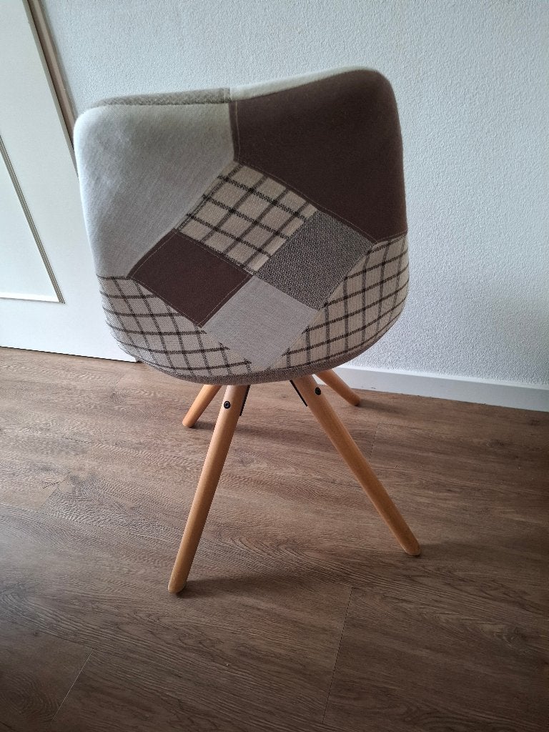 Eetkamerstoelen, Huis en Inrichting, Ophalen, Gebruikt, Stof, Vier