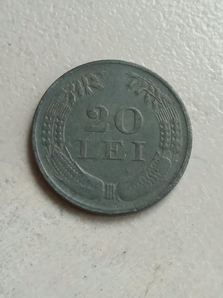 Roemenië 20 lei 1943., Ophalen of Verzenden, Overige landen, Losse munt