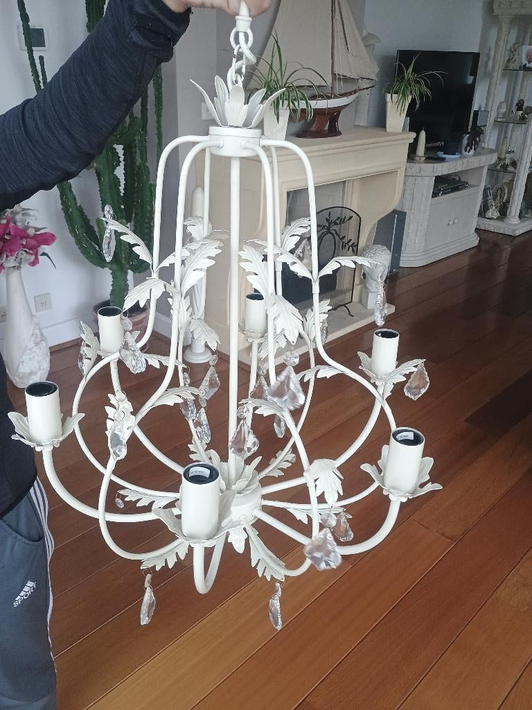 Klassieke plafondlamp, Ophalen, Gebruikt, Glas
