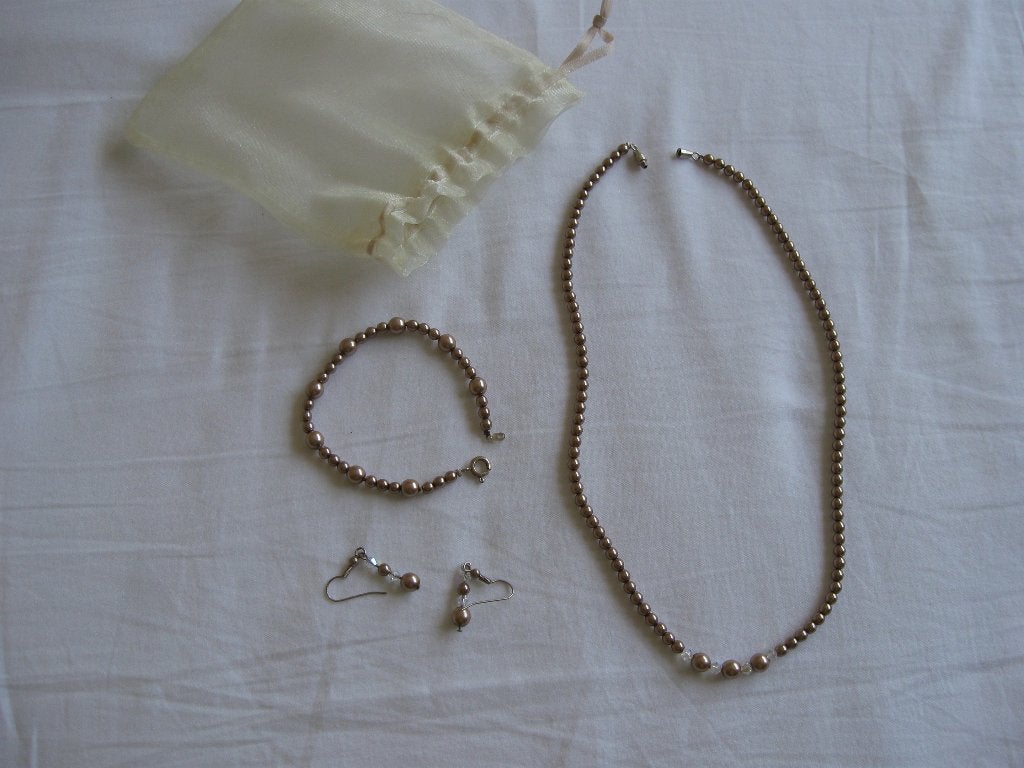 Leuk sieraden setje 3 delig, Ophalen of Verzenden, Zo goed als nieuw, Overige materialen