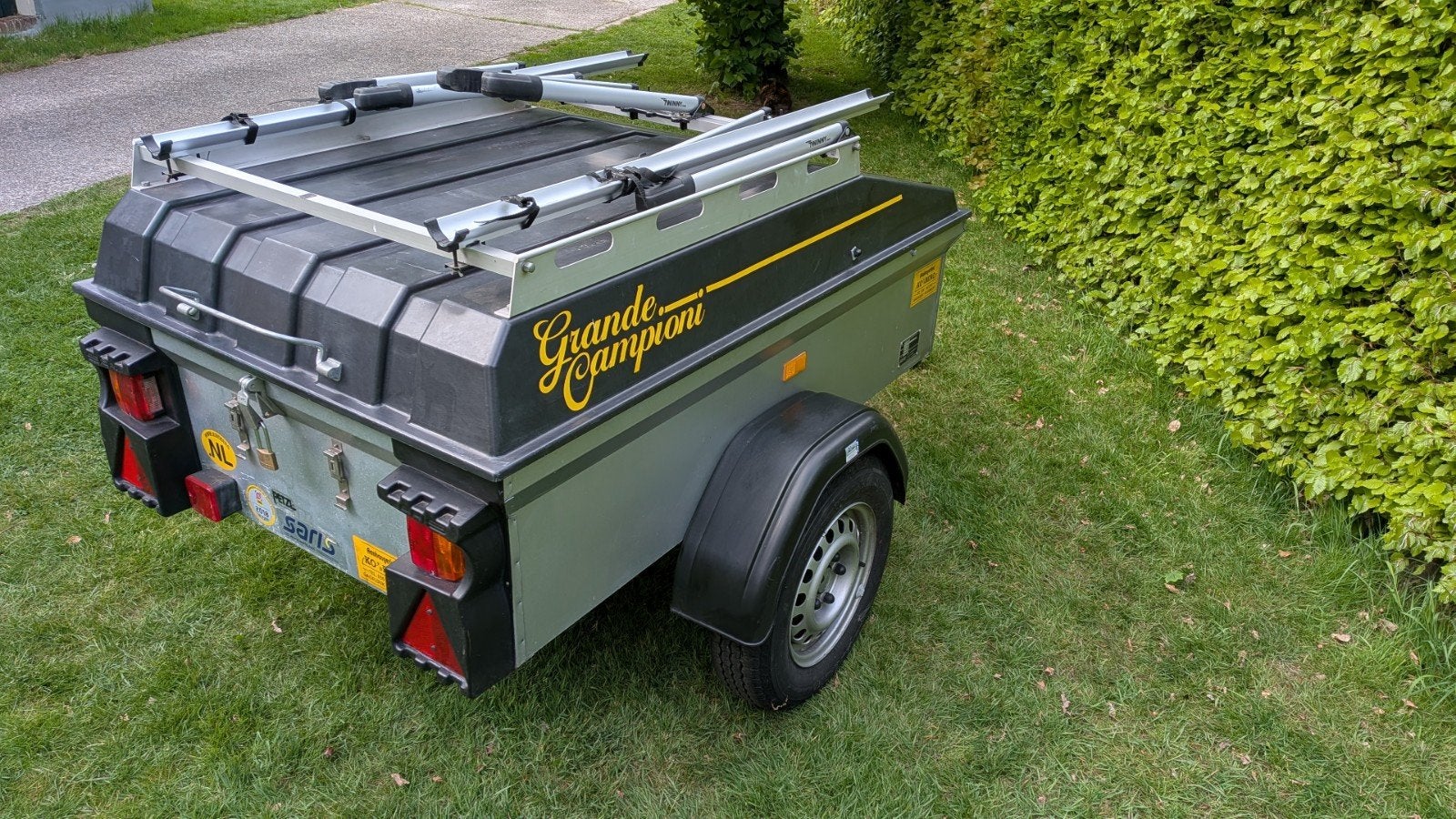 Saris Speedy GRC I aanhangwagen met imperiaal, Auto diversen, Aanhangers en Bagagewagens, Ophalen, Gebruikt