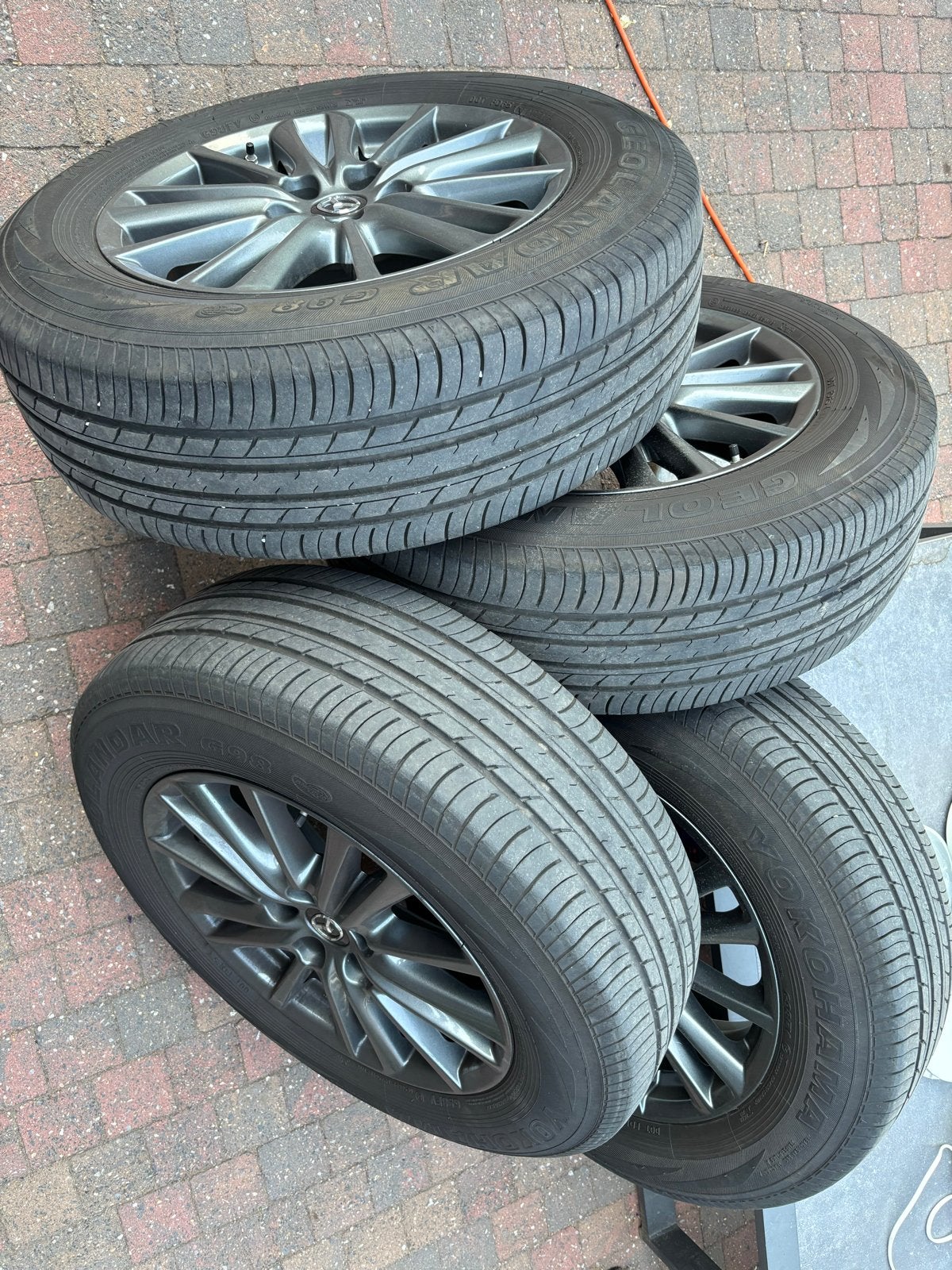 Antracietkleurige Mazda CX-5 velgen 17 inch met TPMS, Ophalen, Gebruikt