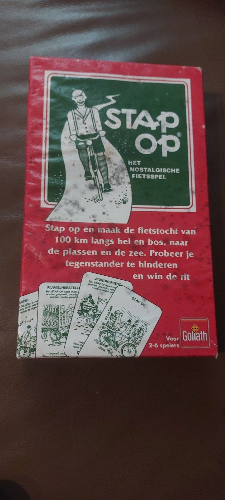 Stap Op! Het nostalgische fietsspel., Drie of vier spelers, Ophalen of Verzenden, Zo goed als nieuw, Goliath