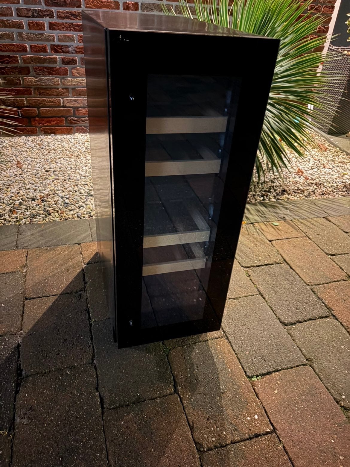 Luxe wijnklimaatkast, Nieuw, Ophalen of Verzenden, Glas, Minder dan 100 cm