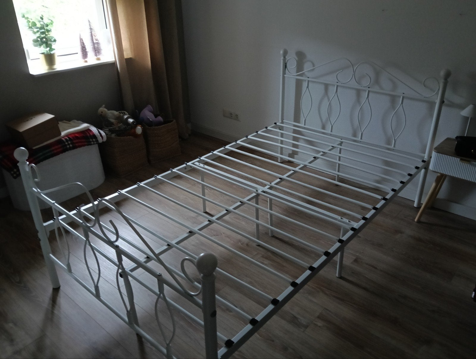twijfelaar 120x200, Huis en Inrichting, Slaapkamer | Bedden, Ophalen, Gebruikt, Wit, Twijfelaar