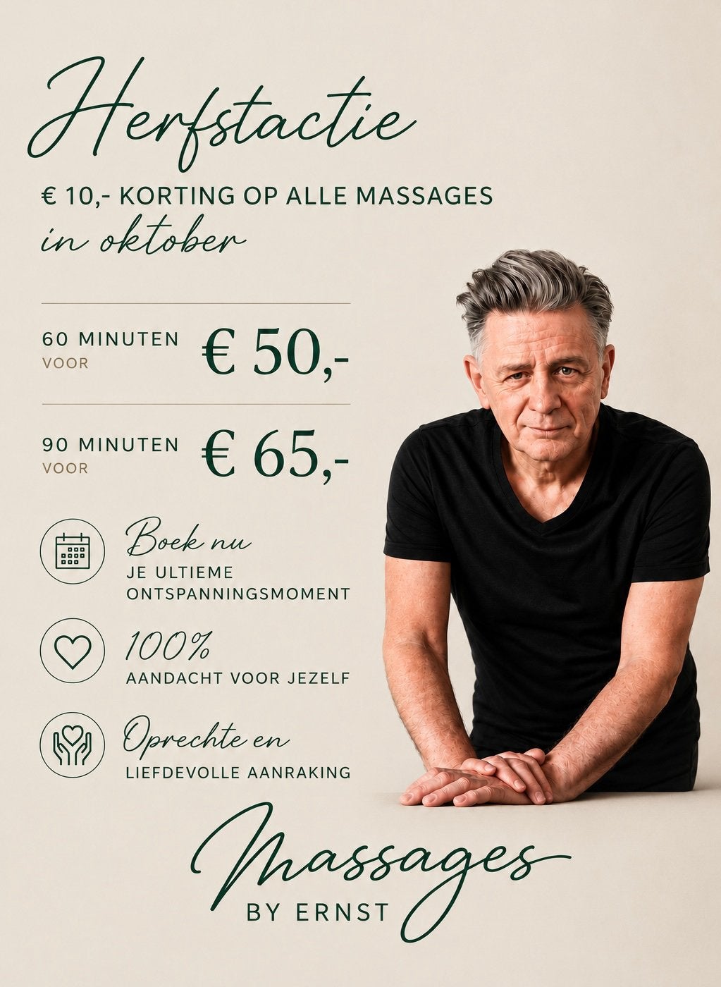 Ontspanningsmassage - HERFSTACTIE OKTOBER, Ontspanningsmassage