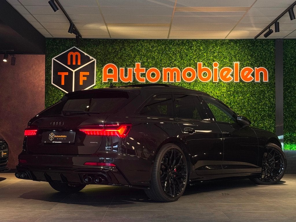 Audi A6 Avant 55 TFSI e QUATTRO 3x S-LINE 367PK|PANO|360CAME, Auto's, Audi, Automaat, 4 cilinders, Zwart, Plug-in hybride