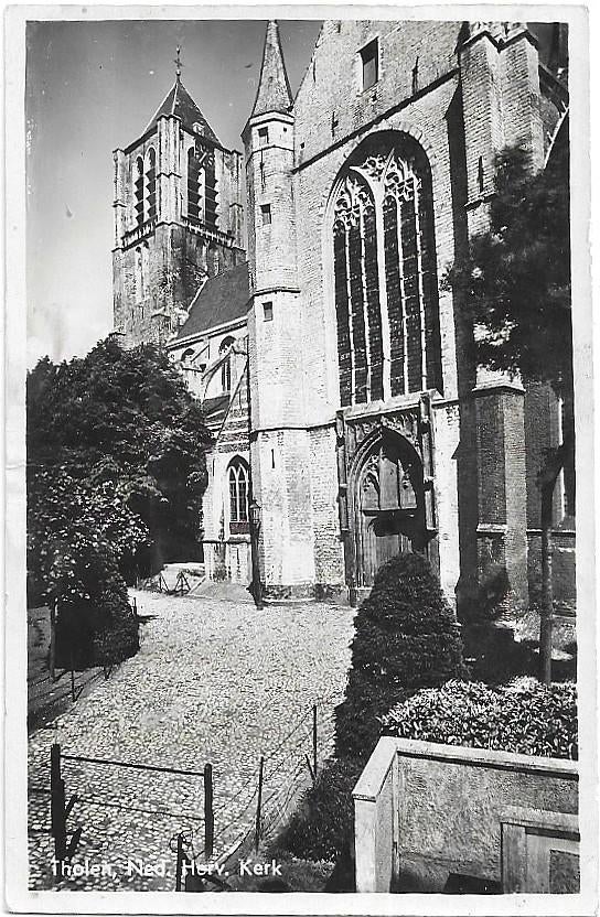AK Tholen - Ned. Herv. Kerk, Verzenden, 1940 tot 1960, Ongelopen, Zeeland