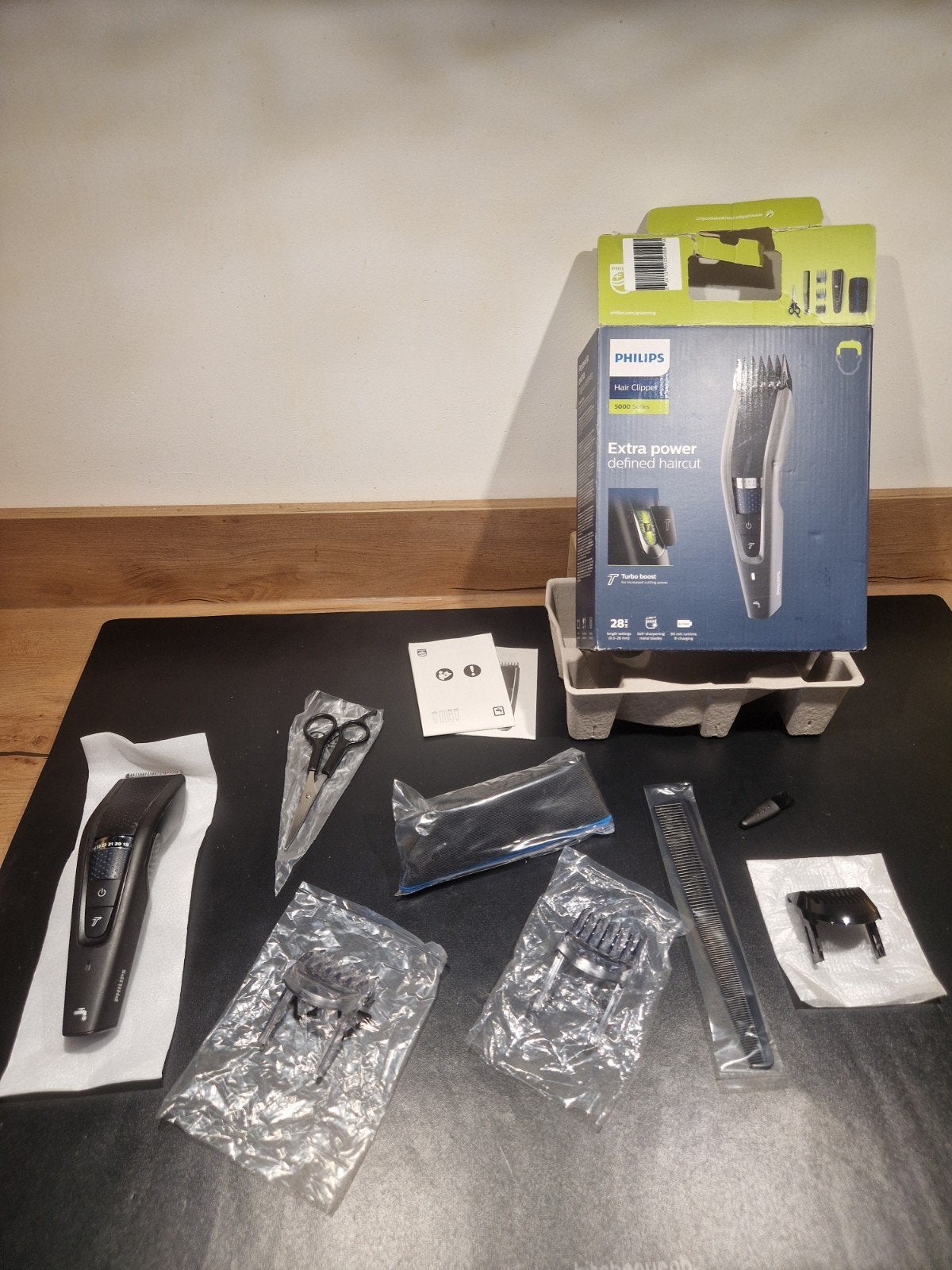 Philips Series 5000 Haartrimmer HC5632/15 - 28 Lengtestanden, Ophalen of Verzenden, Zo goed als nieuw, Haarverzorging