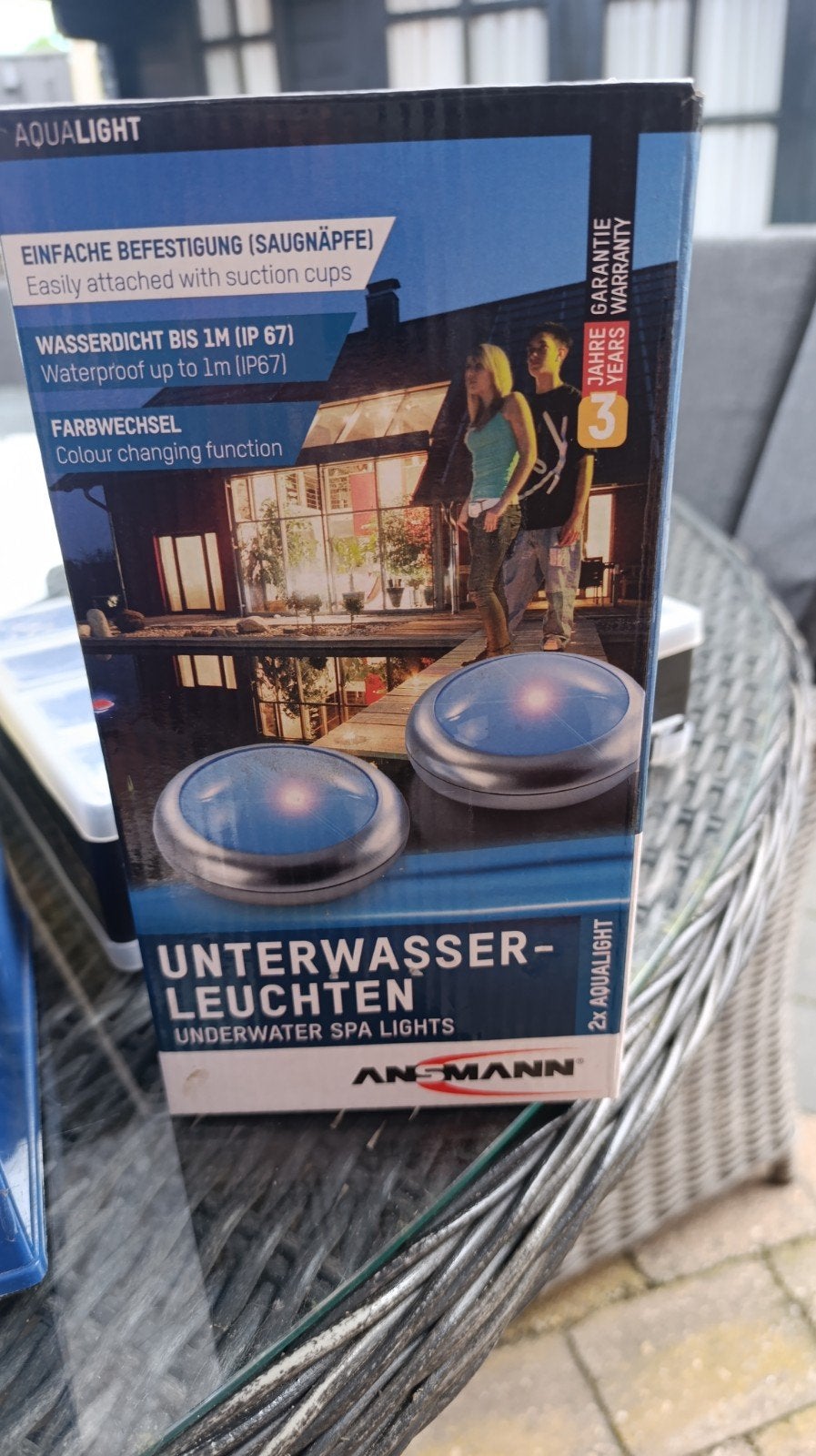Ansmann Aqualight Onderwater LED Lampen (2 stuks), Overige merken, Kunststof, Meerkleurig, Nieuw