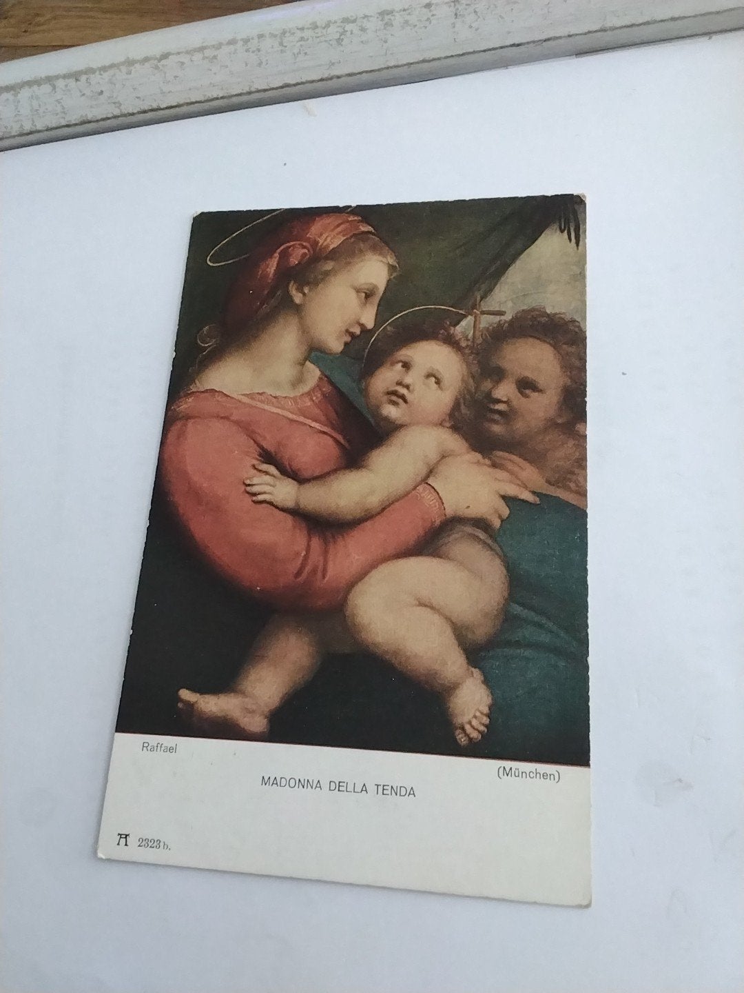 Oude Ansichtkaart: Madonna della Tenda - Rafael, Verzamelen, Ophalen of Verzenden