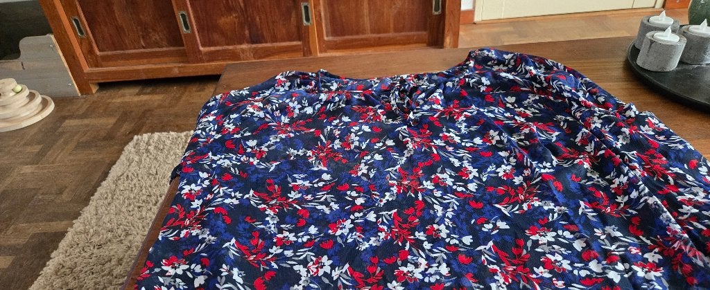 hele leuke tuniek grote maat, Ophalen of Verzenden, Zo goed als nieuw, Maat 46/48 (XL) of groter, Blauw