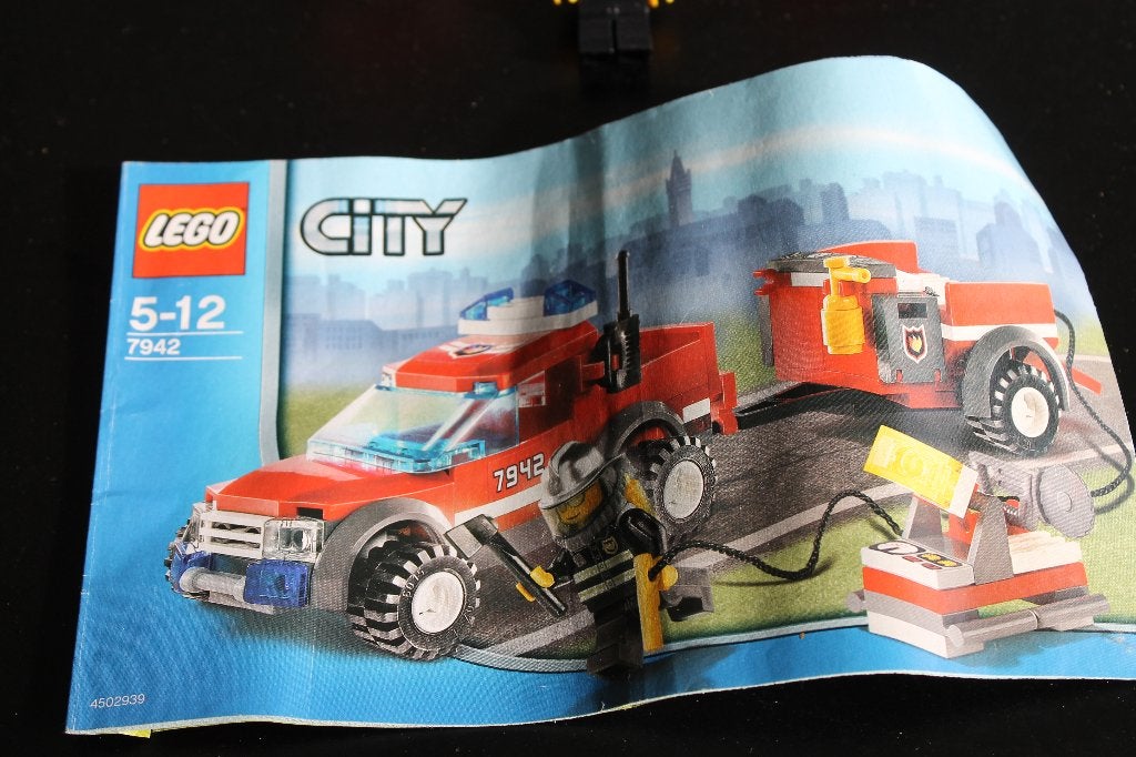 lego city brandweerwagen met aanhanger 7942, Compleet, City, Lego, Ophalen of Verzenden