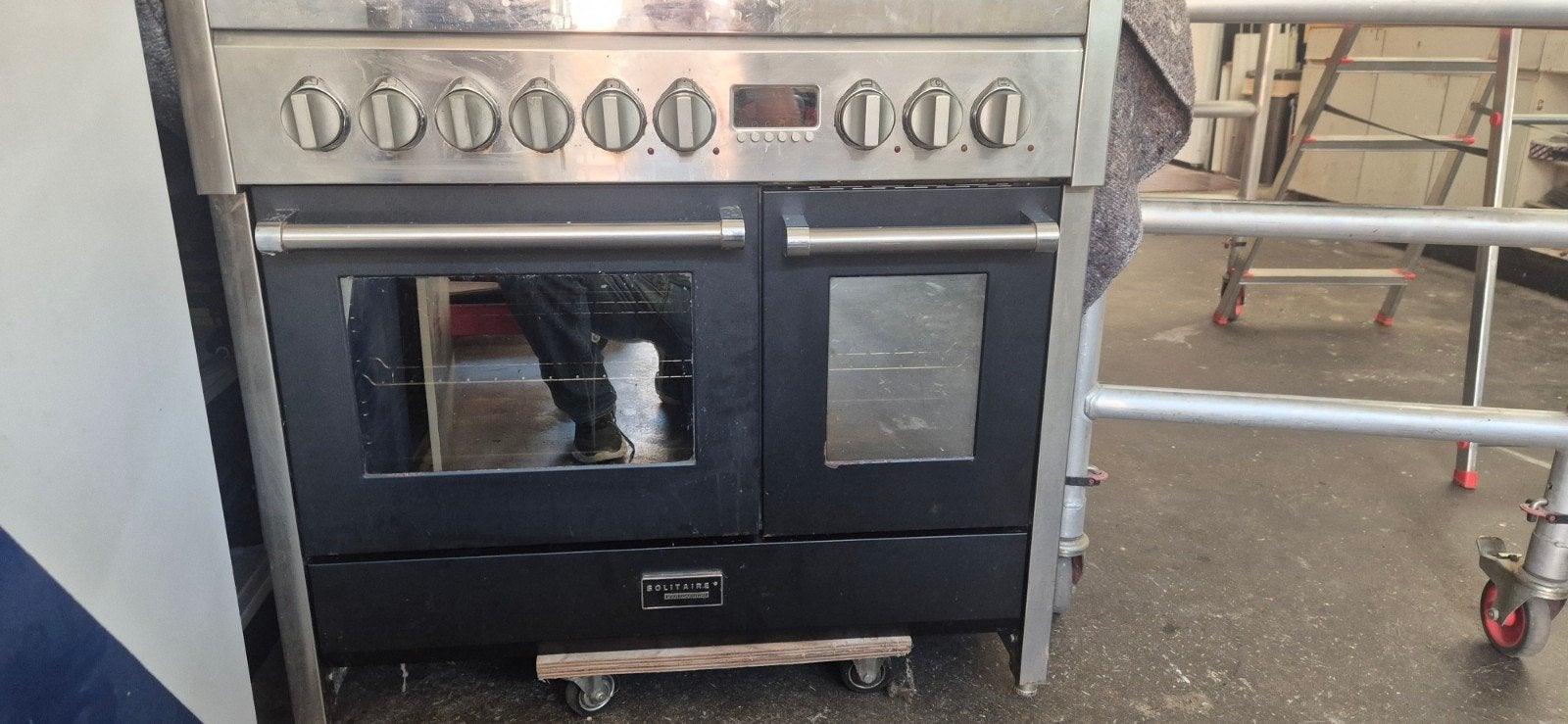Bosch Solitaire 100cm Fornuis met Afzuigkap, Ophalen, Gebruikt, 60 cm of meer, Gas