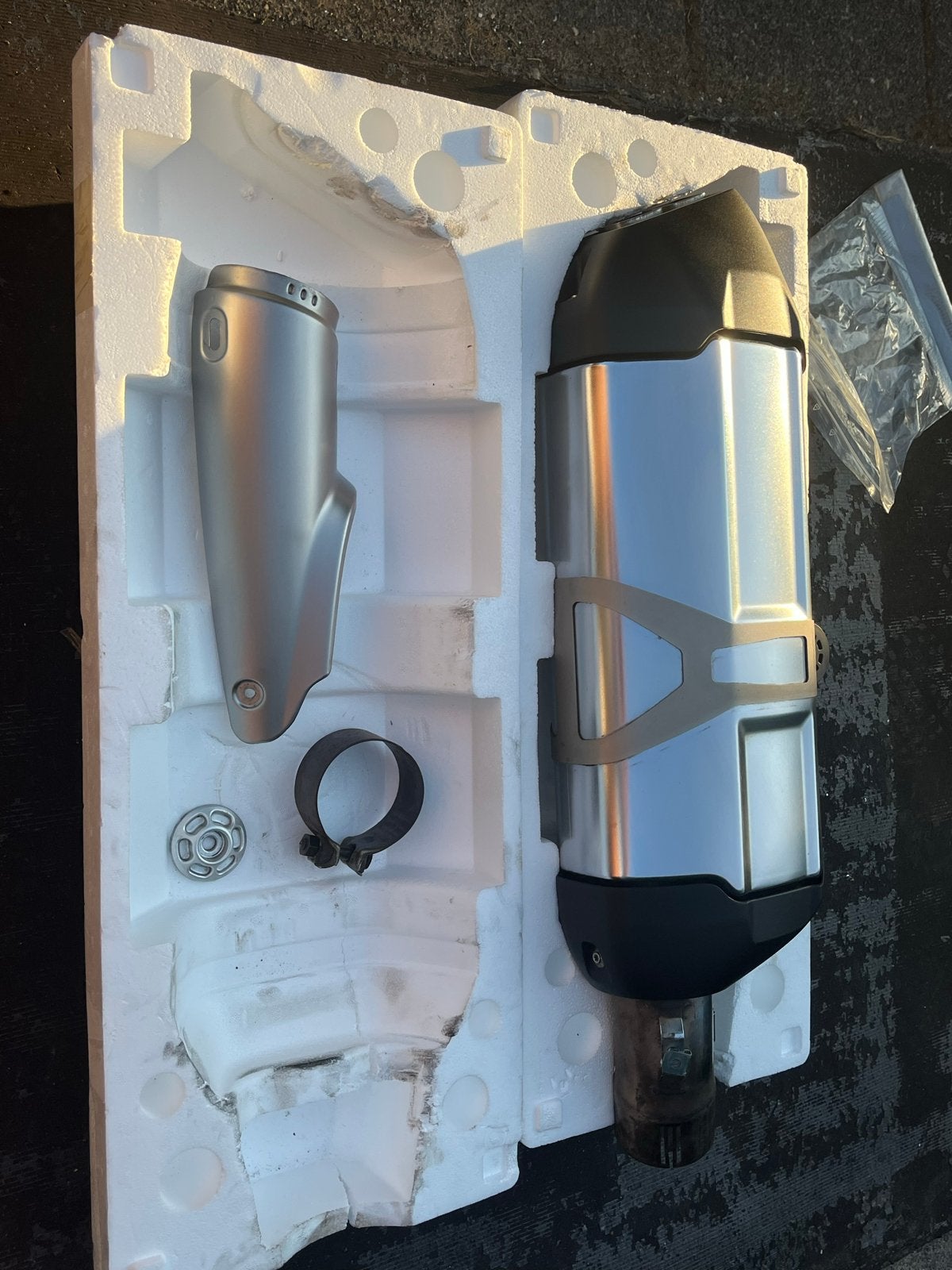 uitlaat demper BMW R1200GS of GSA lc (K50-K51), Ophalen, Gebruikt