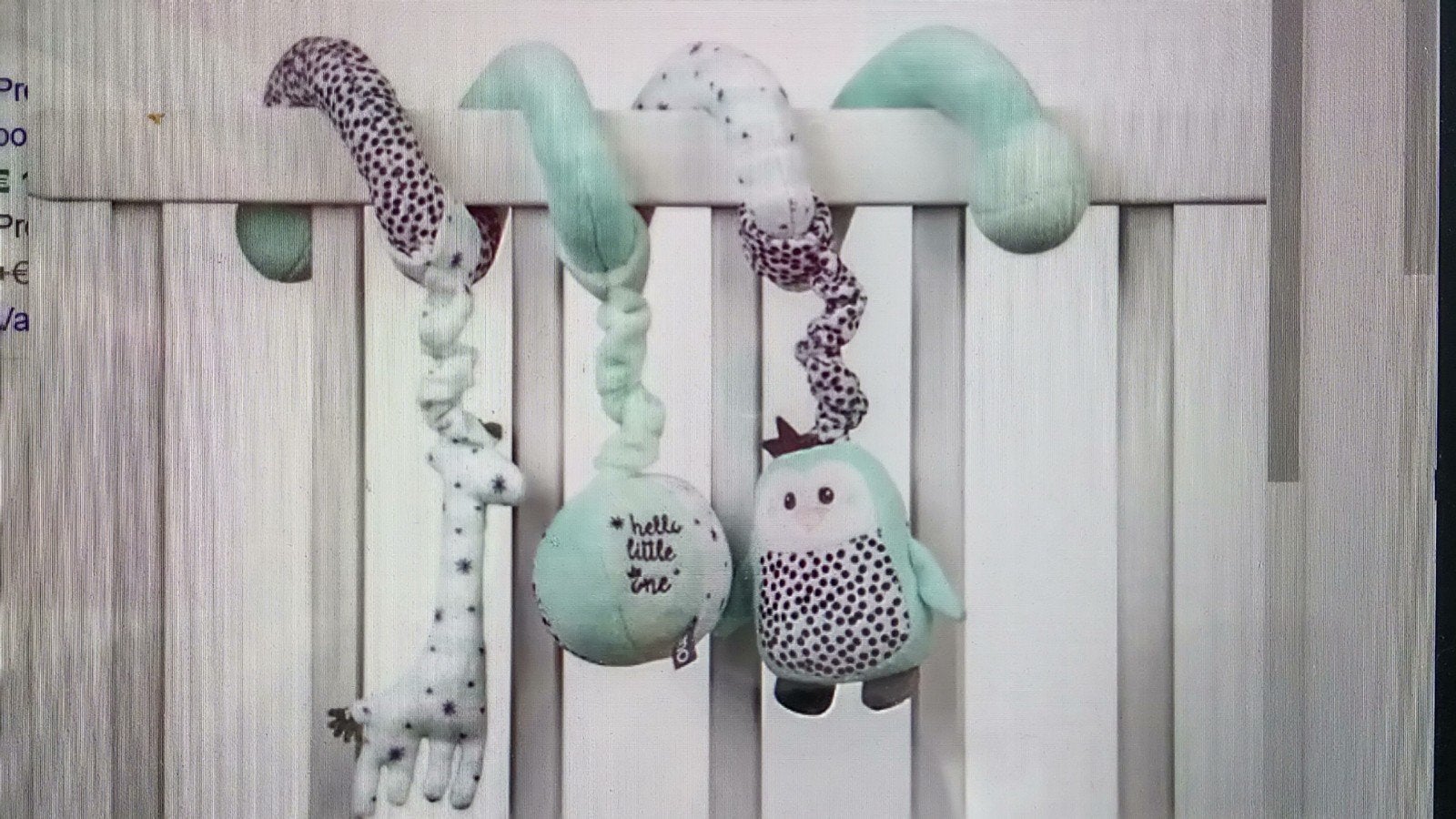 Boxspiraal Tiamo Hello Little One met giraffe,uil en bal, Ophalen of Verzenden, Zo goed als nieuw