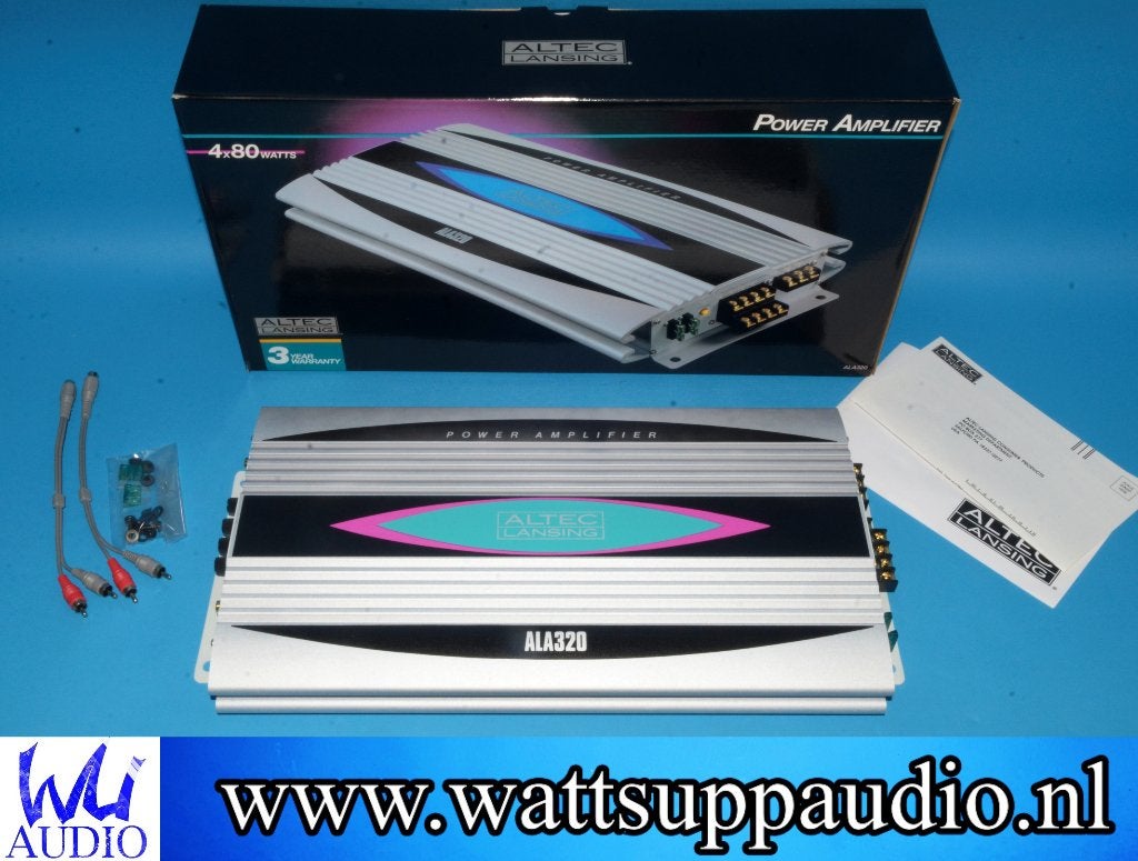 ALTEC LANSING ALA320 4 kanaals versterker, Nieuw, Ophalen of Verzenden, Support@alteclansing.com, .